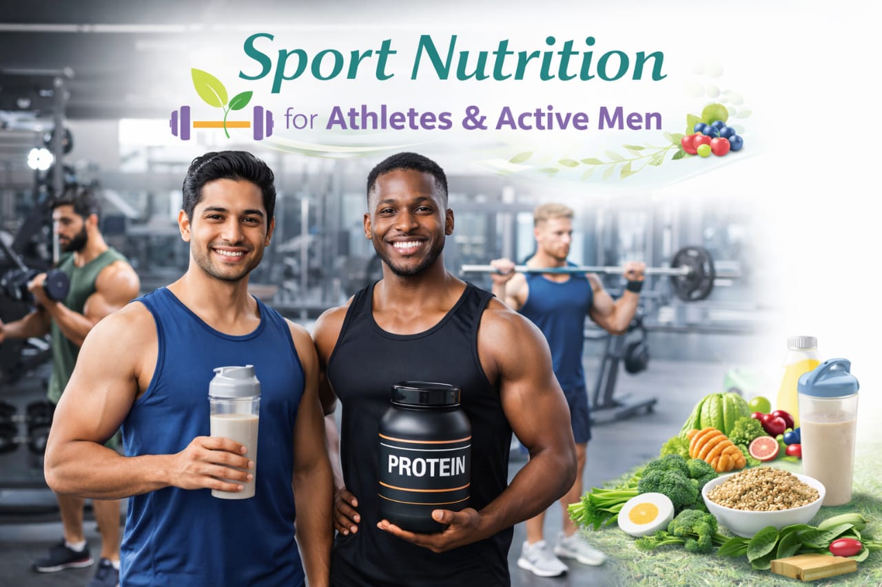 Male athlete strength training