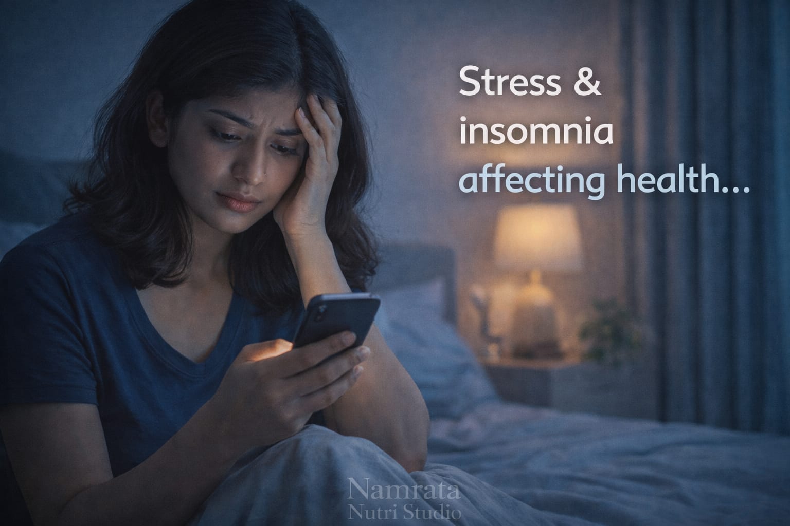 Stress and poor sleep in women